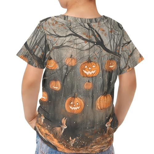 Kids T-Shirt Youth Boys Girls Short Sleeve Casual Crewneck Summer Lightweight Soft Comfortable Tee Top 2-16 Years4