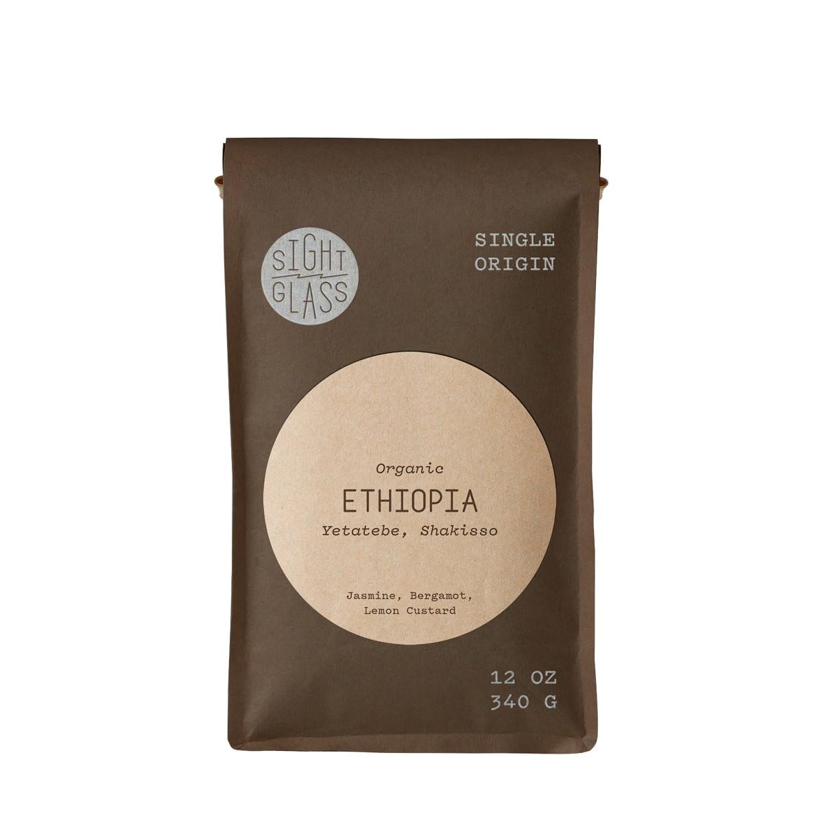 Ethiopia, Yetatebe, Shakisso - Certified Organic - Roasted by Sightglass Coffee - Whole Bean Coffee - 12 Ounce Bag