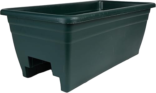 Maceta de riel de cubierta verde