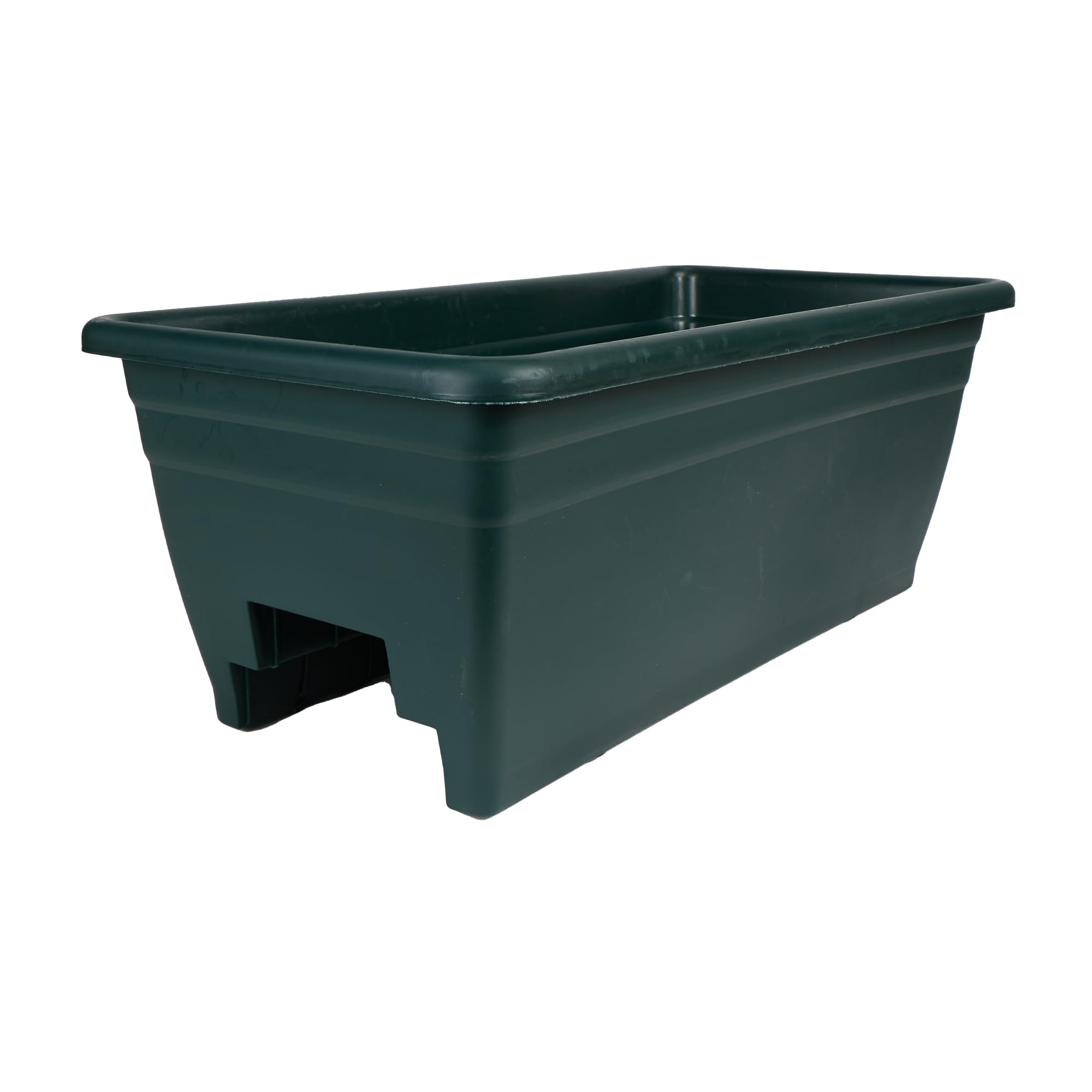 Akro-Mils SPX24DB0B24 Deck Box Planter, Hunter Green, 12-Inch