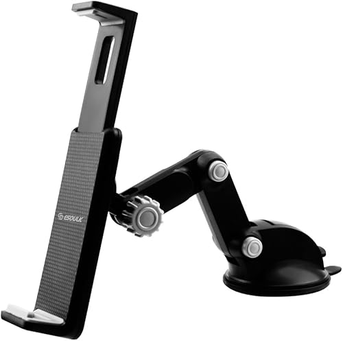 Esoulk Soporte universal para tablet de automóvil, parabrisas, tableta, teléfono móvil, soporte para iOS, Android, iPad, smartphone y más