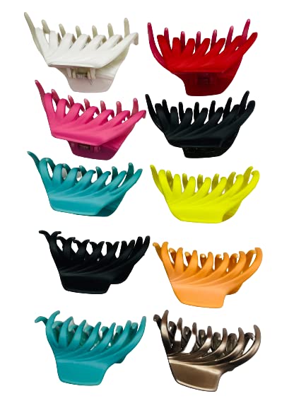 6 PCS Hair Claw Clips for Women, Strong Hold Matte Hair Claw Clips for Thick Hair, Fashion Hair Styling Accessories for Girls, Large Hair Clips for Women Thick Hair (W_6Pcs Shark Claw) 6 PCS Hair Claw Clips for Women, Strong Hold Matte Hair Claw Clips for Thick Hair, Fashion Hair Styling Accessories for Girls, Large Hair Clips for Women Thick Hair (W_6Pcs Shark Claw)