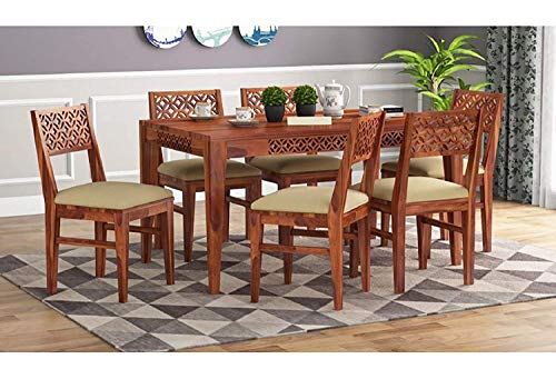 PRATIK EXPORTS Wooden Dining Table 6 Seater | Six Seater Dinning Table ...
