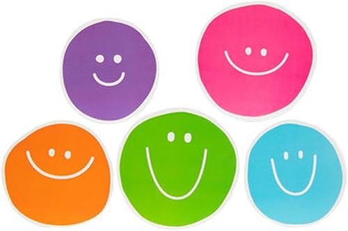 Cara sonriente, mini papel impreso, placa de estudiante, formas de decoración de tablón de anuncios, 36 piezas