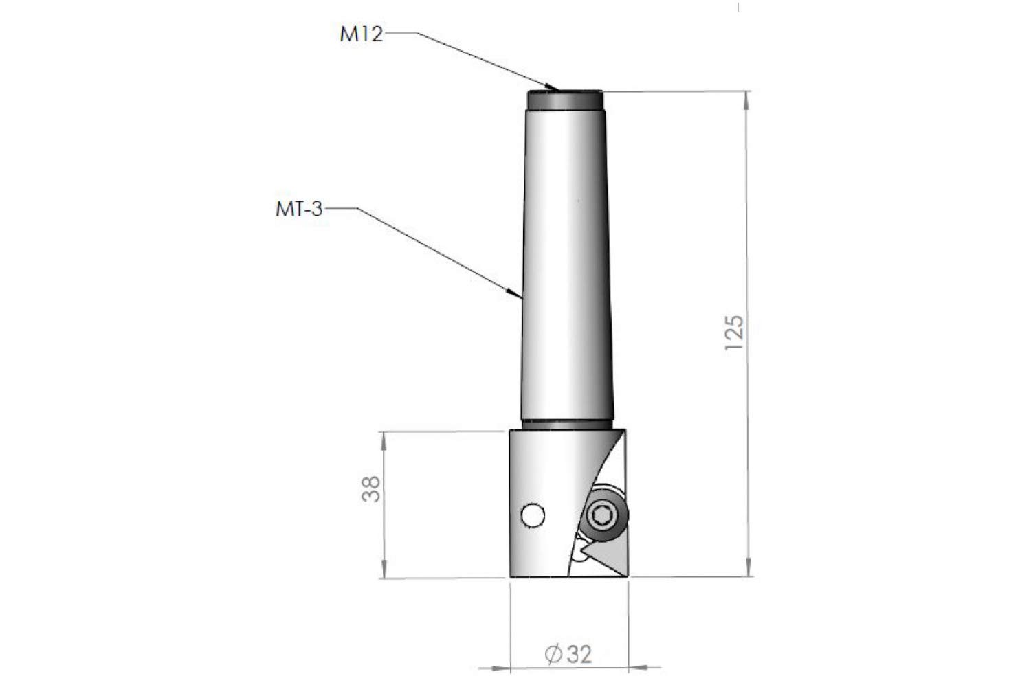 PAULIMOT Messerkopf mit 2 Schneidplatten / MK3