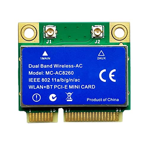 MINI MC8260 Scheda di rete Gigabit 4.2 Modulo Wifi Supporta 802.11Ac dual-band bluetooth wireless pci-express