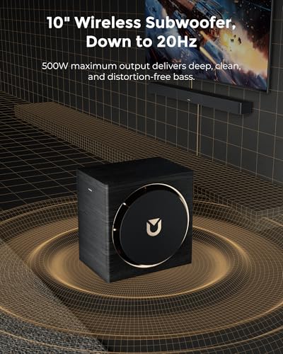 ULTIMEA Skywave X70 7.1.4ch, Soundbar 980W, Professional Wireless Surround Sound System for TV w/Dolby Atmos,10" Wireless Subwoofer, 20Hz Low Frequency, GaN Amplifier, 4K HDR Pass-Through - Image 4