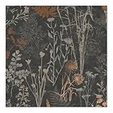 Superfresco Easy Organics Black and Copper Wallpaper
