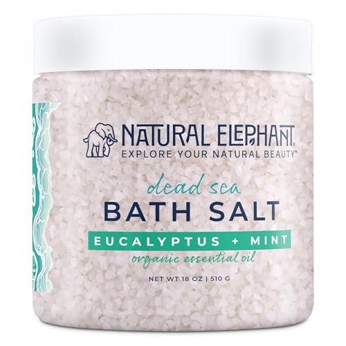 Elephant Dead Sea Bath Salt, 18oz, Eucalyptus Mint