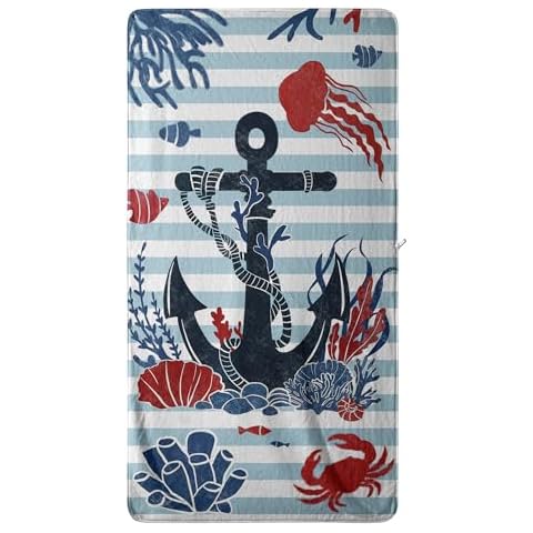 GAIIIIYOU Coral Fleece Beach Bath Towel Cover