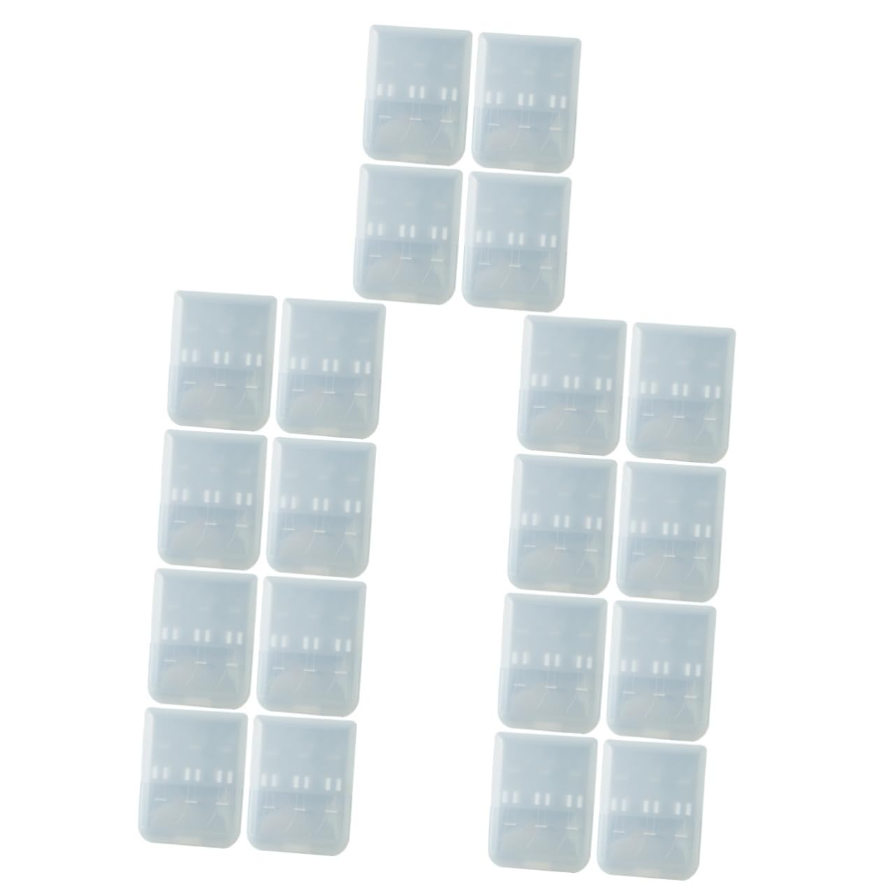 Beavorty 20 Pièces Boîte De Rangement De Tête De Brosse À Dents Têtes De Brosse À Dents Étuis De Rangement Petit Étui pour Têtes De Brosse Mallette De Rangement Boîtes De Rangement