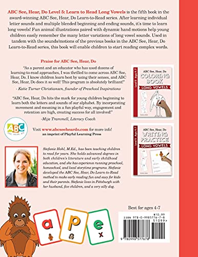 ABC See, Hear, Do Level 5: Learn to Read Long Vowels - Image 2