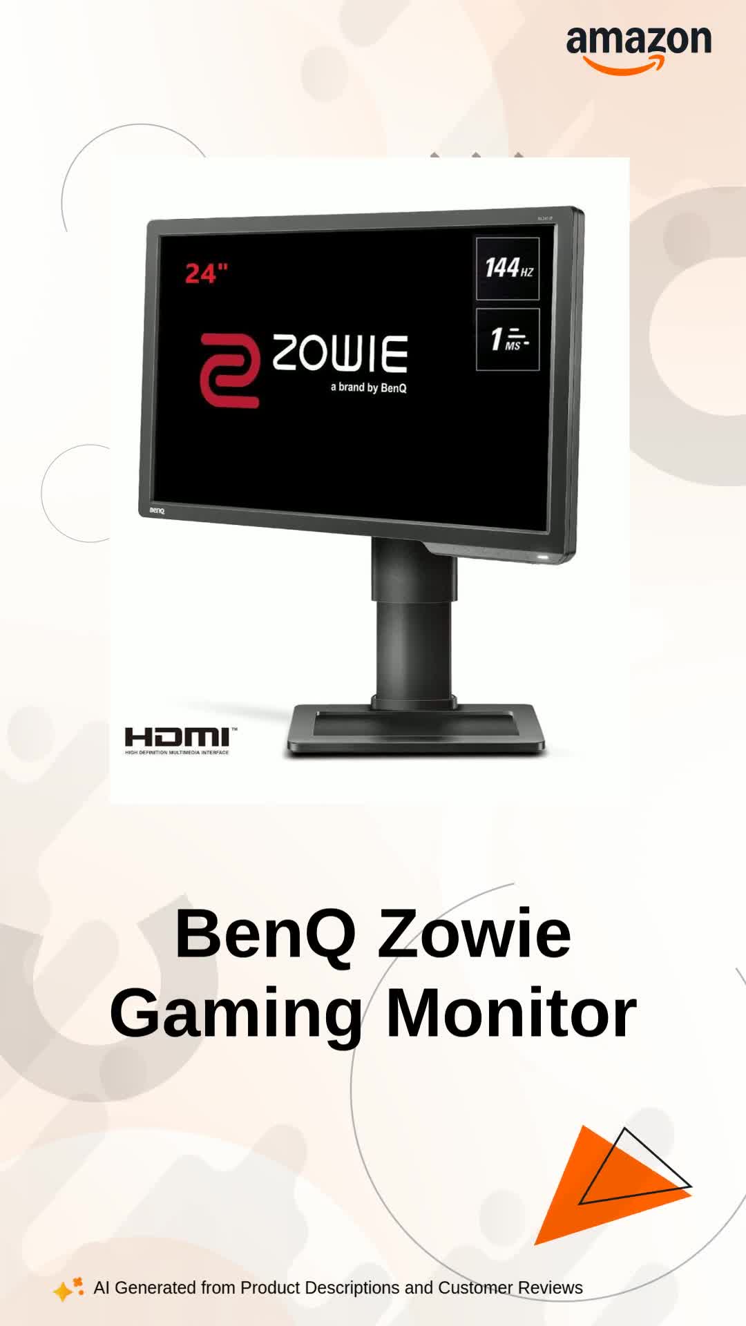 BenQ Zowie Xl2411P -M353299, 24 Inch (60.96 Cm) 144Hz Fhd 1920 x