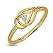 KISNA JEWELS 14K BIS Hallmark Pure Yellow Gold & SI Real Diamond Ring for Women Size 14