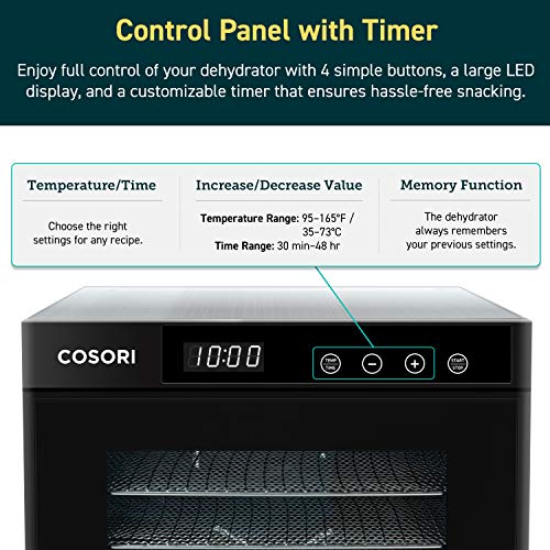 COSORI Food Dehydrator (50 Recipes) for Jerky, Fruit, Meat, Dog Treats, Herbs, Yogurt and Vegetables, Dryer Machine with… - Image 6
