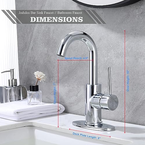 Jodulos JU1100-CP Chrome Bar Sink Faucet Single Hole thumb #1
