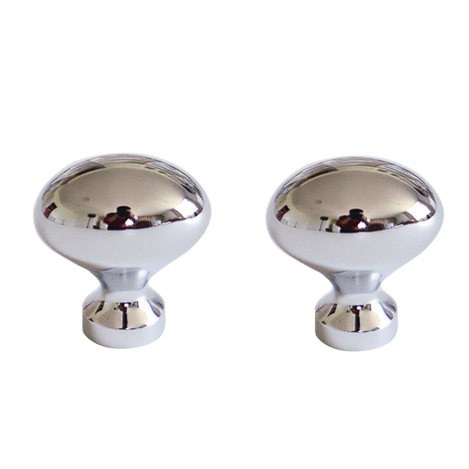 CHENHOJU Brass Cabinet Pulls Silver Electroplated, Multiple Color Options, Single Hole Handles for Wardrobe and Drawer Hardware Cabinet Pulls(Silver)