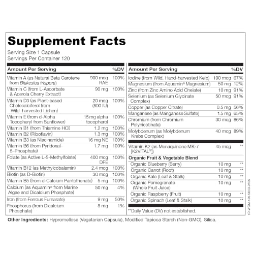 NATURELO One Daily Multivitamin for Women w/Vitamin B12, 120 Count - Image 3