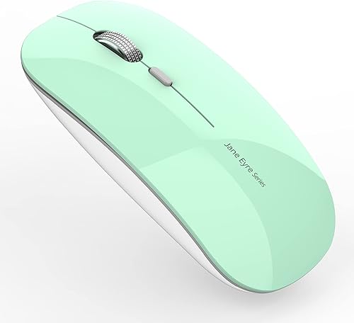 Uciefy Q5 - Mouse inalámbrico delgado y recargable, 2.4G, portátil, óptico, silencioso, ultrafino, inalámbrico, con receptor USB y adaptador tipo C,