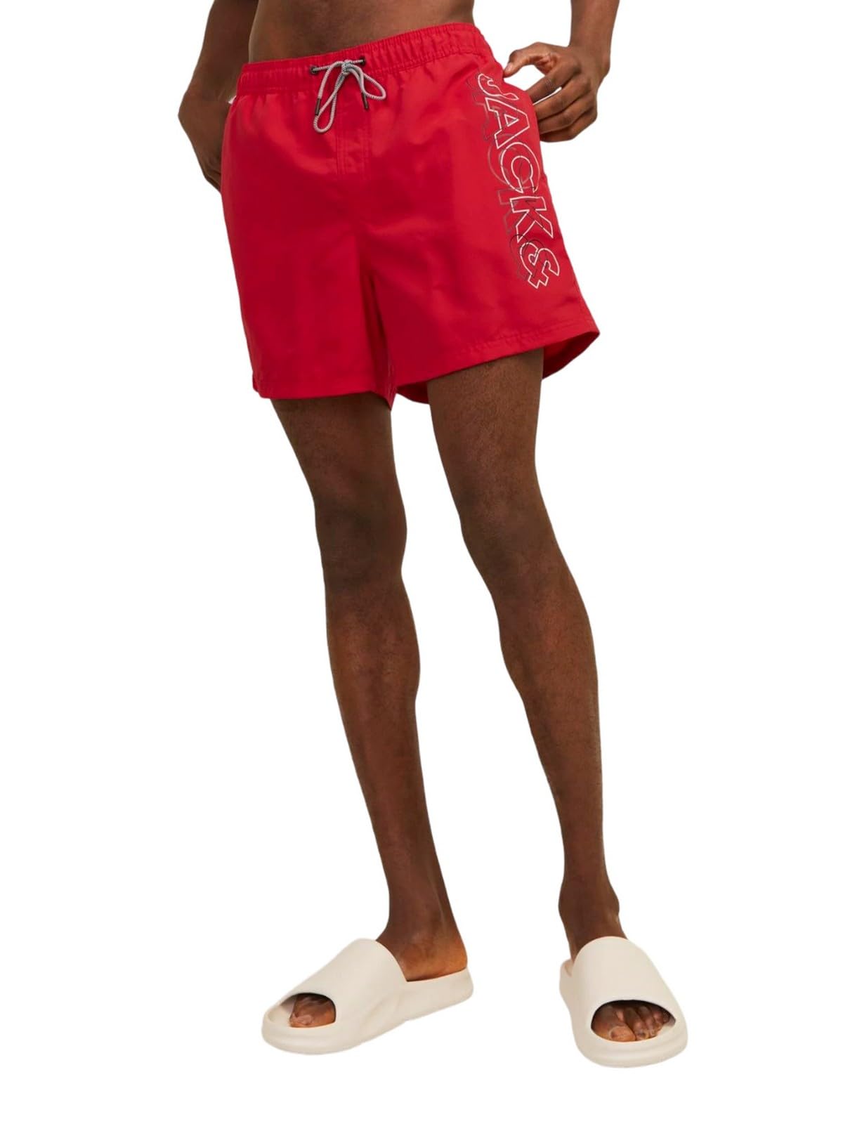 Jack & Jones Jpstfiji Jjswim Double Logo Sn LY Bañador Corto para Hombre