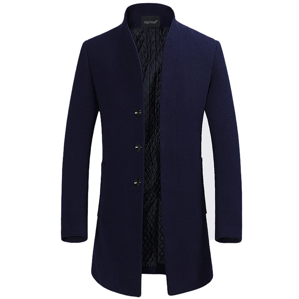 YOUTHUP Cappotto da Uomo Invernale in Lana