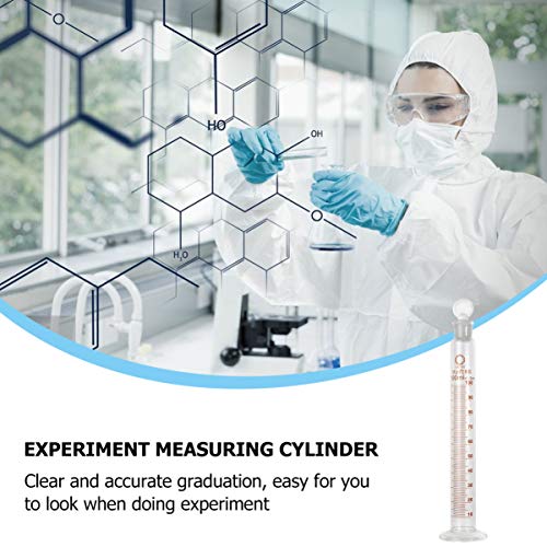 ULTECHNOVO Cilindro de MediÃ§Ã£o de GraduaÃ§Ã£o de Vidro Experimento Ferramentas de MediÃ§Ã£o de LÃ­