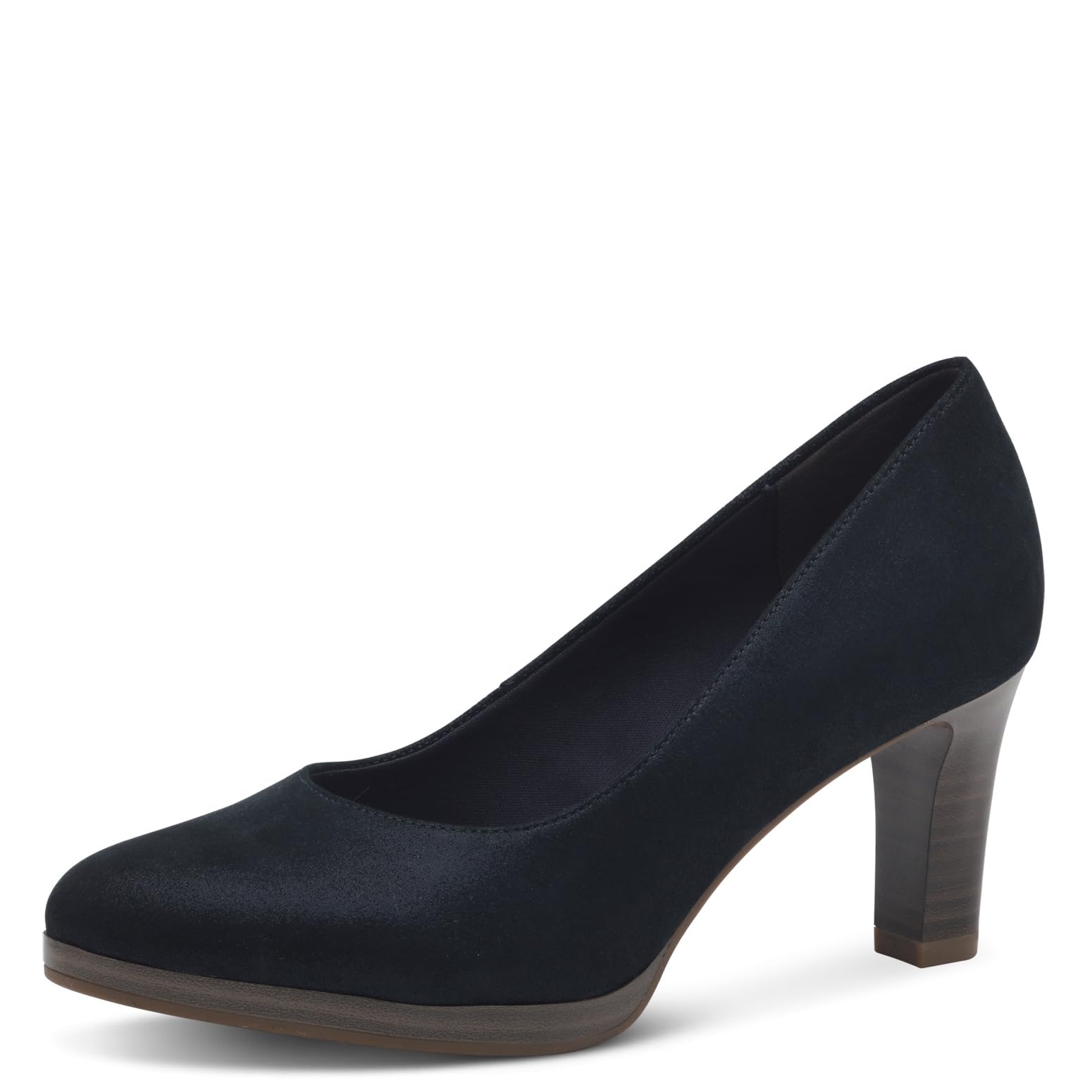 Tamaris Women's Classic Pumps, Women's Heel Shoes, Touchit Footbed, Navy Pearl, 6 UK