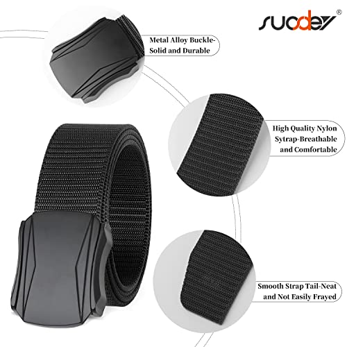 SUOSDEY Tactical Belts for Men Military Nylon Web Belt Heavy Duty Metal Buckle 1.5 Inch4