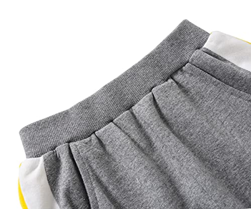 DINGDONG'S CLOSET Toddler Kid Boys Girls Sweatpants Kids Jogger Casual Patchwork Solid Sweats Pants3