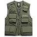 Produktbild Panegy Herren Outdoor Weste Camping Vest Multi-Taschened Jacke Safari Militär Taktisch Wandern wasserdichte Funktionsweste Grün - EU Größe 2XL