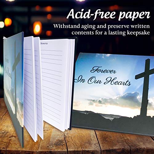 JC Classics Memory Book for Funeral, Cross - Image 4