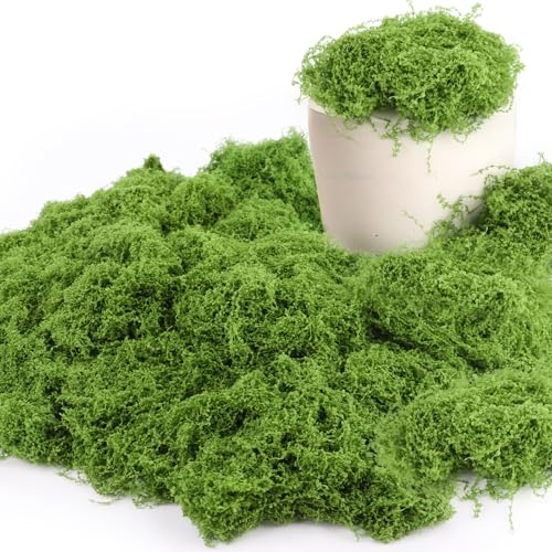 100g Musgo Artificial, Simulación de Musgo Planta Verde Artificial, Musgo Artificial Decoracion, Musgo Artificial Decoracion Simulación, Simulación Césped Artificial Musgo para Manualidades Decoración