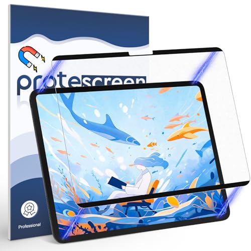 Protescreen 3 Stück Magnetisch Papier Schutzfolie Kompatibel mit iPad Pro 11 Zoll M4/M5 (2024/2025),