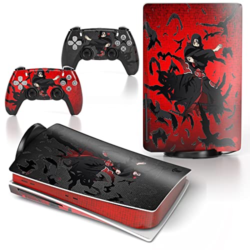 Tessgo Ps 5 Skin Disc Edition Anime Console And Controller Vinyl Sticker, Durable, Scratch Resistant, Bubble-Free, Precisely Line Up, Compatible With Play-Station 5 #TOP5