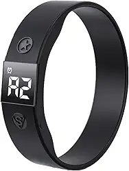 Relógio despertador vibratório, resistente à água, pulseira despertadora silenciosa, lembrete, com 8 alarmes diários