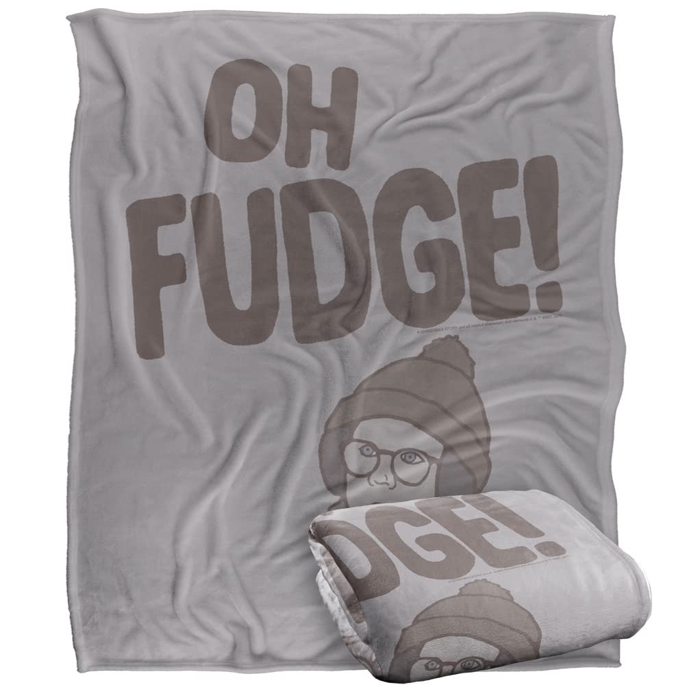 A CHRISTMAS STORY Blanket, 152 x 127 cm Ralphie 'Oh Fudge!' Silky Touch Super Soft Throw Blanket