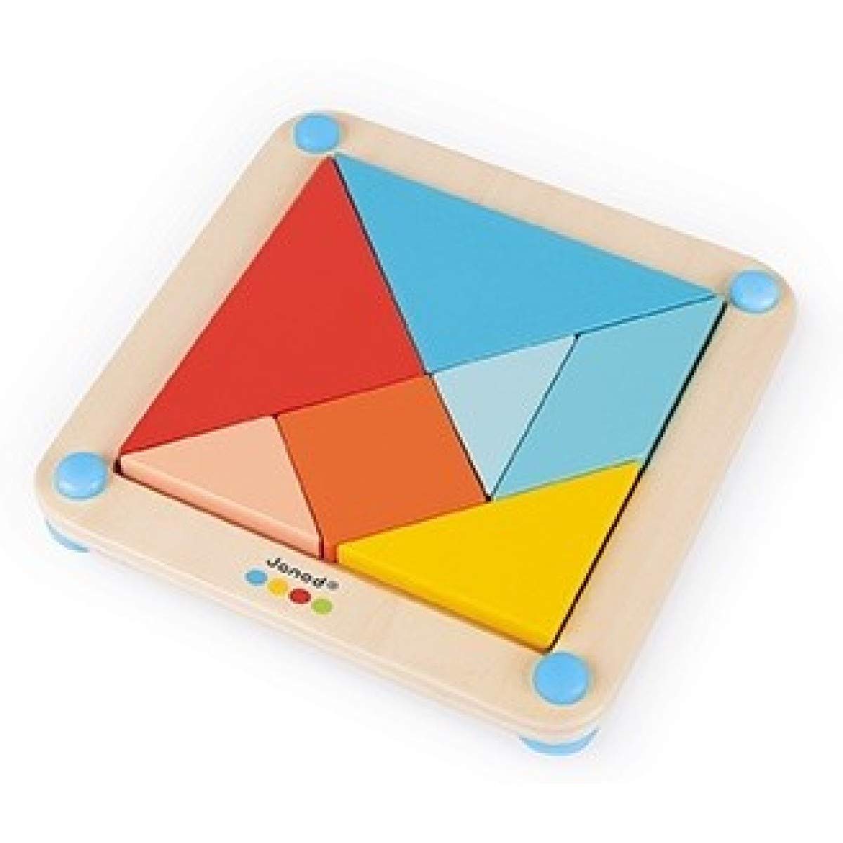 Amazon.com: Janod Tangram Puzzle Game - 25 Puzzle Cards and 7