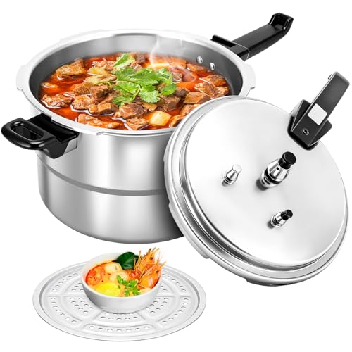 Lista de Olla Express Walmart los más recomendados. 45 7L Olla Express de Aluminio, Olla de Presion con Válvula de Liberación Y Múltiples Sistemas de Protección, Antiadherente y Cocción Rápida, Apta para Todo Tipo de Cocinas,...