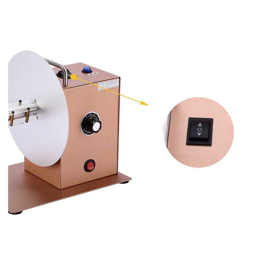 Toplionace Enrouleur Automatique D'étiquettes, Machine de Rembobinage D'autocollants D'étiquettes de Code à Barres Vitesse Réglable 220V (Déflecteur Simple,King Kong Noir)