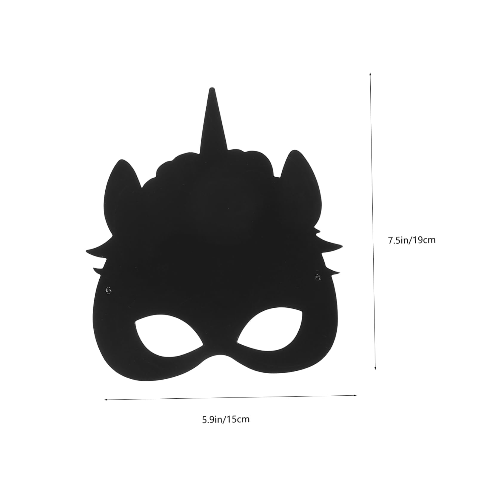 CIYODO 1Set Unicorn Scratch Masks for Festivals and Parties Scratch Off Party Masks Multi Function Halloween Crafts Delicate and Fun Face Masks for Adults