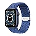 Produktbild Elastisches Nylonarmband Geeignet for Apple Watch Strap 38mm 40mm 42mm 44mm Einstellbare Größe Geflochtene Schleife Gurt Geeignet for iWatch Series 6 SE 5 4 3 (Color : Blau, Size : 42mm and 44mm)
