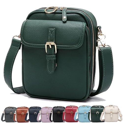 Urvashi Crossbody Leather Bag, Luma Urvashi Leather Bag, Retro Double-Layer Large Capacity Mini Crossbody Bags