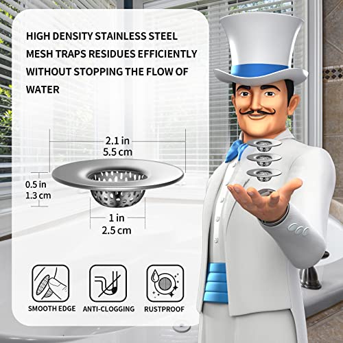 image for MR.SIGA Bathroom Sink Strainer, Utility, Slop, Bathtub Lavatory Sink D