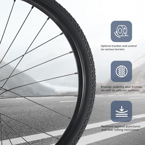 2 PCS 700C Replacement Bike Tire, 700x38C 40-622 Road Bike