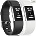 Gogoings Correa para Fitbit Charge 2 Pulsera - Ajustable Correa de Reemplazo de TPU Deportivo Compatible con Fitbit Charge2 para Mujeres y Hombres	Pequeño: 5.5" - 6.7"	Blanco + Negro