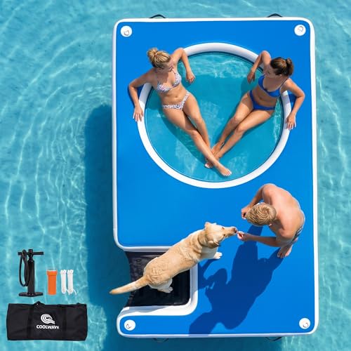 Aufblasbare Schwimmplattform – 3 × 1,8 m