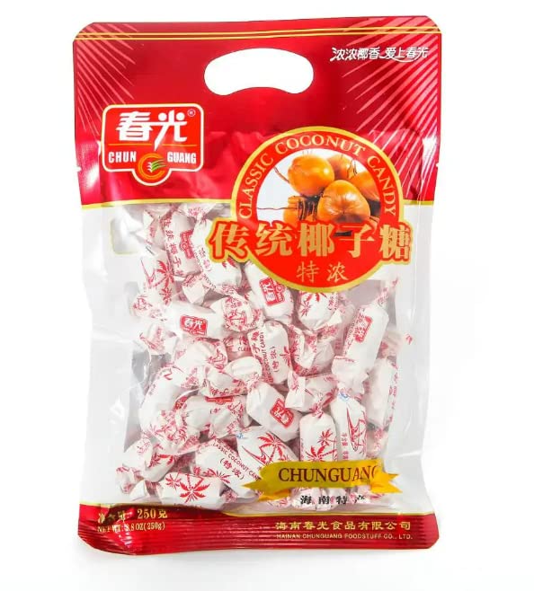 Amazon.co.jp: 春光 （大袋）傳統 椰子糖 250g 伝統的な ココナッツ