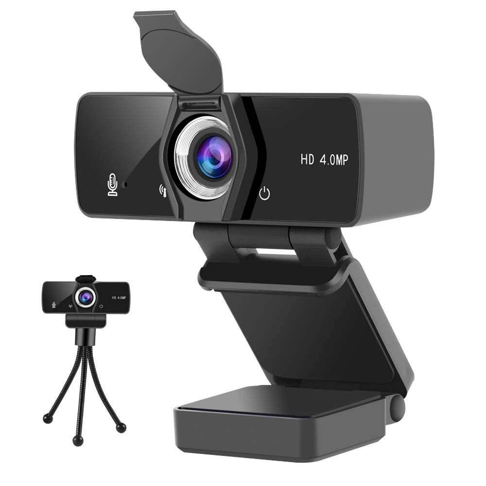 MULY Webcam with Microphone for PC,1440P HD Web Computer Camera with Privacy Shutter,Plug and Play USB Webcam for Conferences, Video Calls, Youtube, Live Broadcast (1080P Upgraded Version)