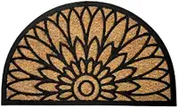 Kapazi Capacho Fibra De Coco 45cm X 75cm Comprimento 75 Cm Desenho Do Tecido Flor De Lotus Largura 45 Cm