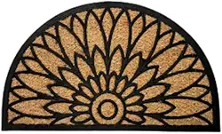 Kapazi Capacho Fibra De Coco 45cm X 75cm Comprimento 75 Cm Desenho Do Tecido Flor De Lotus Largura 45 Cm